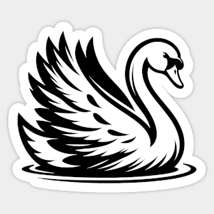 Swan Sticker